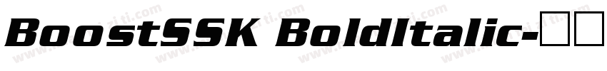 BoostSSK BoldItalic字体转换